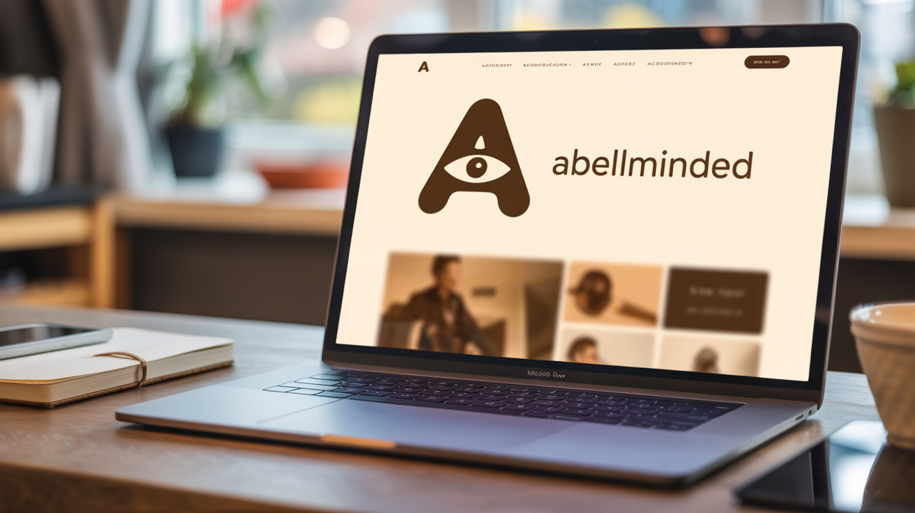 Website header mockup